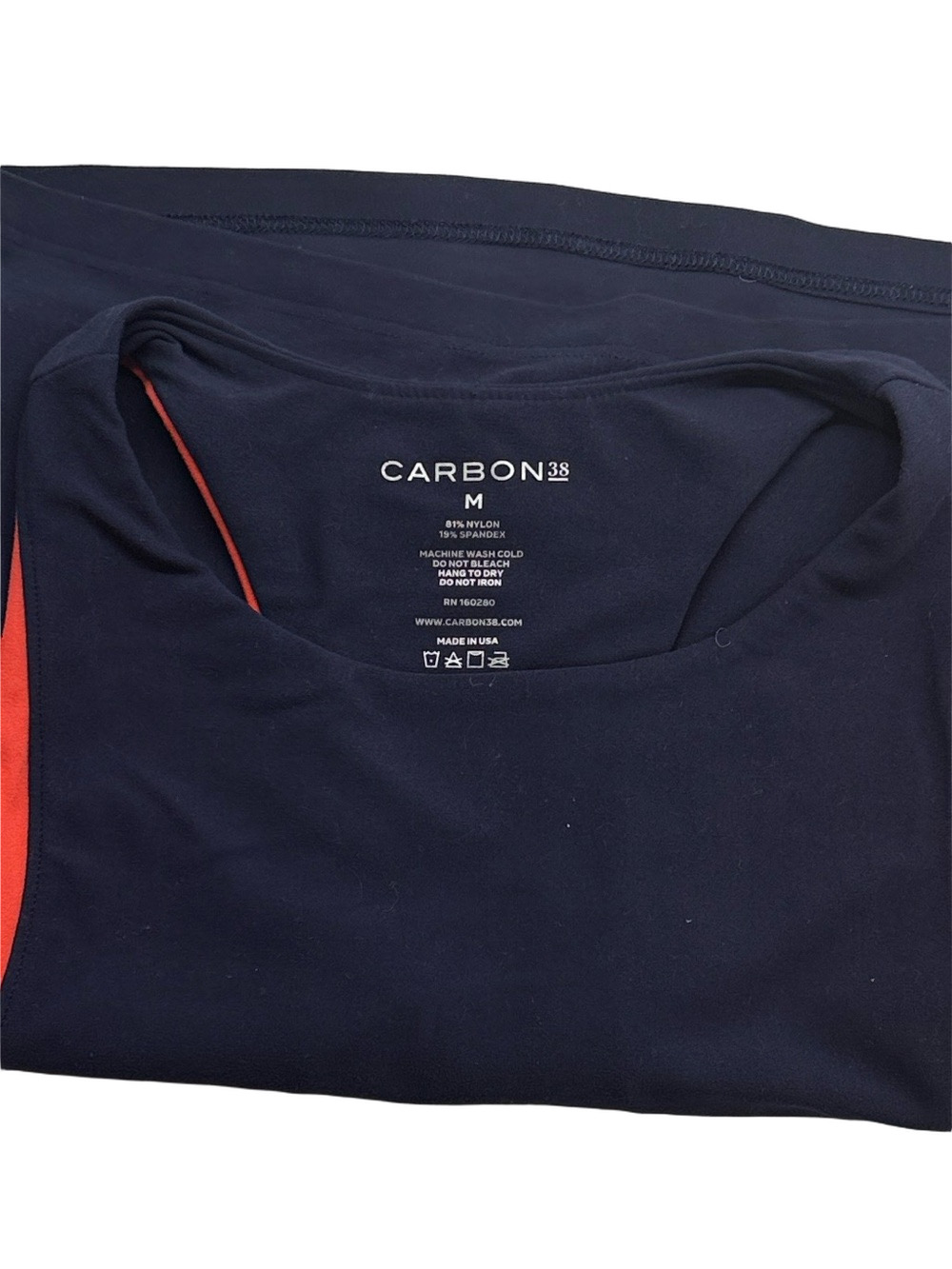Carbon38 Color block High Neck Bra melt Navy Blue | Size Medium - Picture 5 of 5
